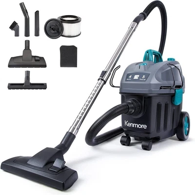 $139.99 • Buy Kenmore KW Wet Dry Vacuum Cleaner 4 Gallon 5 Peak HP Canister Car Vacuums HEPA