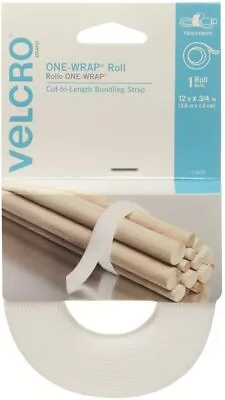 VELCRO ONE-WRAP Self-Gripping Cut-to-Length Reusable Hook And Loop Roll • £21.79