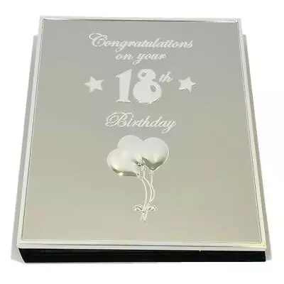 18th Birthday Photo Album Hold 76 Photos Albums With Gift Box Front Metal Cover • £18.69