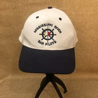 Vintage SnapBack Hat Cap KC Pilottown LA Mississippi River Bar Pilots Embroider • $18