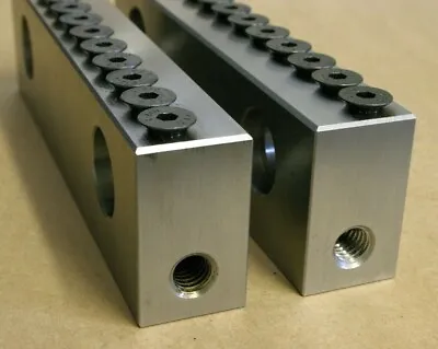 CNC Mill Dovetail Vise Jaws - For Kurt / Chick 6” With 0.11” High 45 Deg. Step   • $149.95