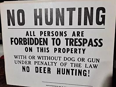 Posted Signs No Trespassing No Hunting Signs 40 Posted Signs No Hunting • $11.95