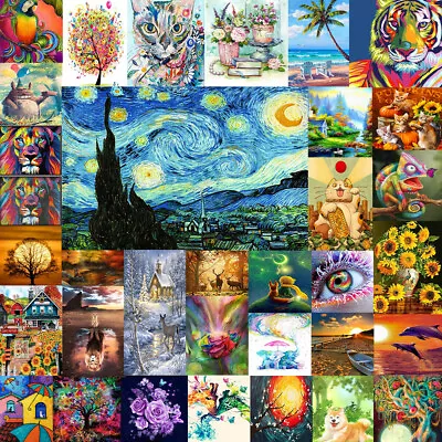 $12.34 • Buy 5D Diamond Painting Art Full Drill Rhinestone Embroidery Cross Stitch Kits Decor