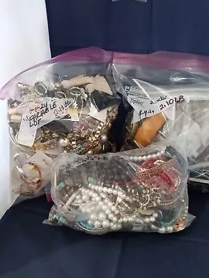 Vintage To Modern Mix Jewelry Lot 8+ Pound Bag Wear Craft Resell #503 As Is • $10.99