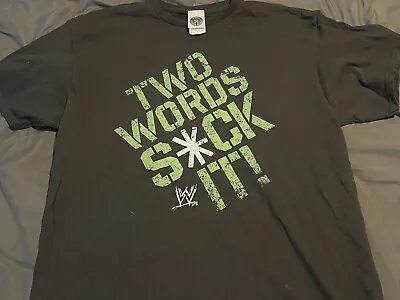 Degeneration X T Shirt Two Words Suck It WWE WWF “Vintage” Large • $30
