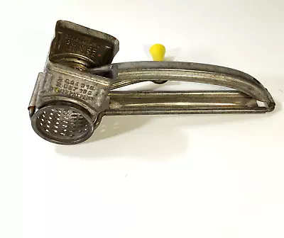 Vintage French Mouli Hand Rotary Grater Wood Handle Country Kitchen Primitive • $12.99