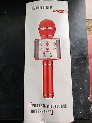 Wireless Karaoke Microphone - NASUM 3-in-1 Portable Karaoke Player And Case  • £5