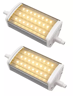 2 X J118 LED Replacement Security Pir Flood Light Bulb R7s LED 118mm Warm White • £7.99