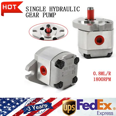 Mini Hydraulic Gear Pump High Pressure Gear Pumps 0.8ml/r Aluminum Alloy 21MPa • $49