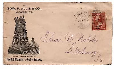 Advertising Cover 1890s Edw. Allis Milwaukee Saw Mill Machinery Corliss Engine • $36