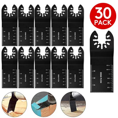 30Pcs Oscillating Multi Tool Saw Blades Wood Metal Cut Cutter For Dewalt Fein • $15.89