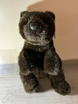 Gund EDDIE BAUER Grizzly Bear Dark Brown 13” Plush  Realistic Stuffed Animal • $23.75