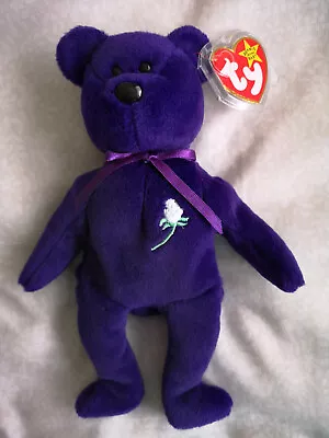 £125 • Buy 100% Authentic 1997 Princess Diana Rare PVC Pellets TY Beanie Baby