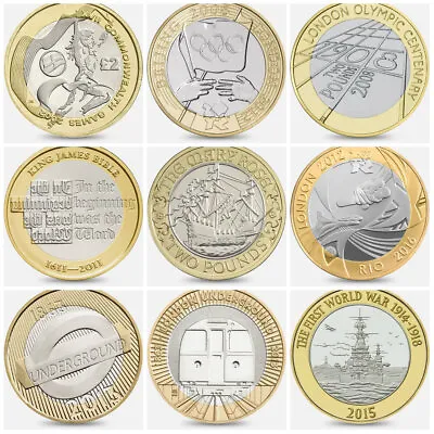 Rare £2 Coins Including Commonwealth Underground Olympics • £55