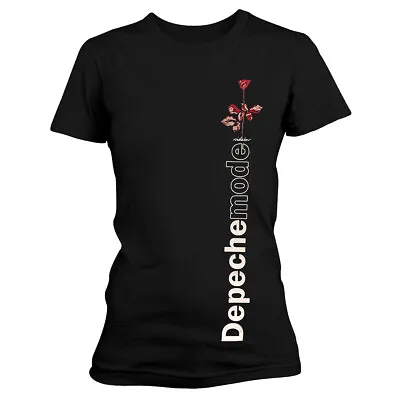 Depeche Mode 'Violator Side Rose' (Black) Womens Fitted T-Shirt  NEW & OFFICIAL! • $40.69