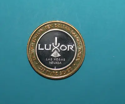 $29.69 • Buy Luxor .999 Fine Silver $10 Casino Gaming Token   [112GCM]