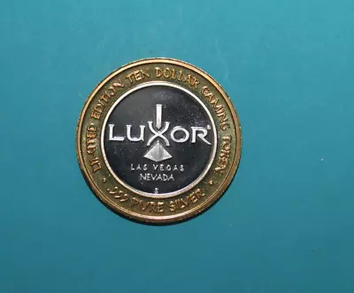 $29.69 • Buy Luxor .999 Fine Silver $10 Casino Gaming Token   [112GCM]
