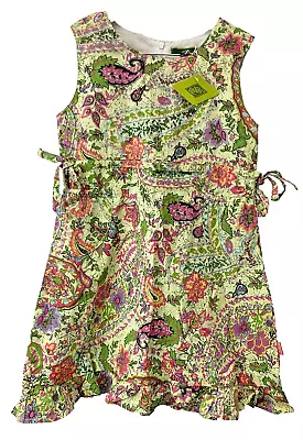 Oilily Floral Kids Girls Dress 5/6 Years Old New • £30