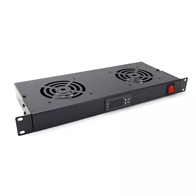 2 Way Cooling Fan Unit For 19 Data Cabinet With LCD Thermostat Adjustment 1U • £92.40