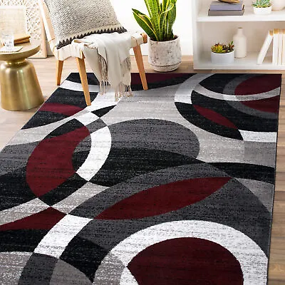 Rugshop Rugs For Living Room 8x10 Geometric Circles Area Rug Carpets For Sale • $40.95