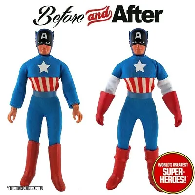 Mego Captain America Custom Upgrade Kit For WGSH 8” Action Figure Parts Lot • $19.99