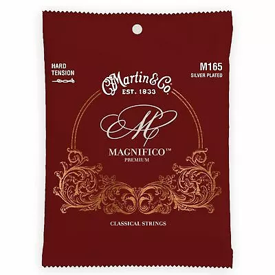 Martin M165 Magnifico Silver Plated Classical Guitar Strings Hard Tension • $12.95