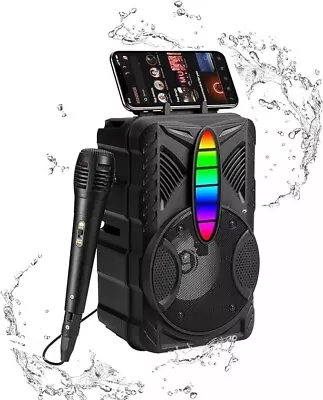 Karaoke Machine/Bluetooth Wireless Speaker. Includes Party Lights Soonbox • $55