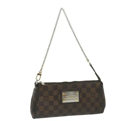 LOUIS VUITTON Damier Ebene Eva Shoulder Bag 2way N55213 LV Auth 64157 • $420