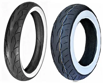 Vee Rubber White Wall Front/rear Tire 120/70-21 & 150/80-16 Harley Softail   • $349.90