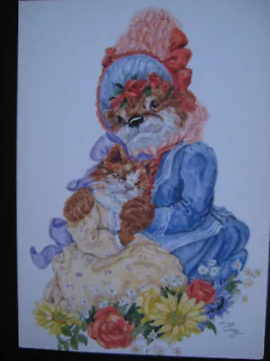 UNUSED Vintage Greeting Card FurEver Friends By Lyn Gray FRIENDSHIP Muskrat&Cat • $3.99