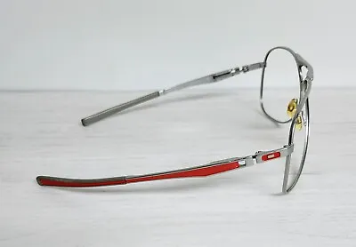 Oakley Plaintiff Polished Chrome/Red Frame Only OO4057-25 Wire Aviator  • $39