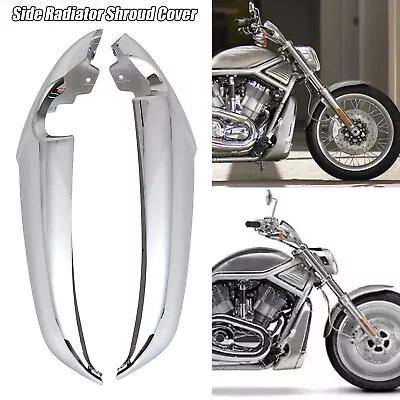 US Stock Chrome Radiator Side Covers Shrouds For Harley Davidson V Rod VROD VRSC • $64.58