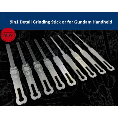 9in1 Detail Grinding Stick Model Building Tools For Gundam Handheld Decoration • $9