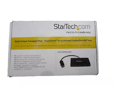 StarTech MSTDP124DP DisplayPort Multi-Monitor Splitter DisplayPort To 4x Display • $80.10