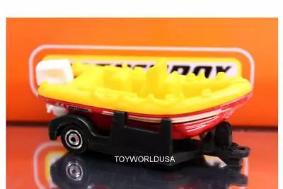 2014 Matchbox Sea Rescue Exclusive White Water Raft Boat And Trailer • $5.99