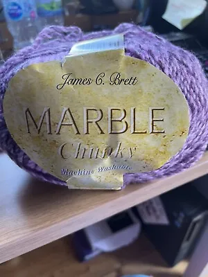 James C Brett MARBLE CHUNKY 200g Knitting Wool MC20 • £4.99