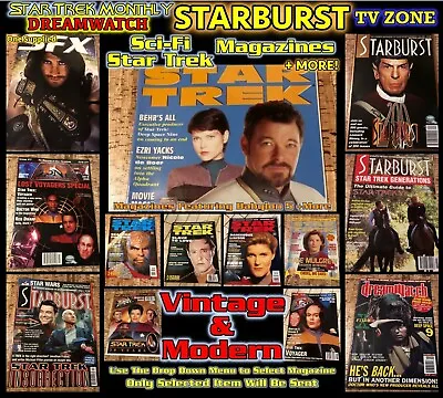 £2.49 • Buy TV Sci-Fi Magazines Star Trek Monthly TV-Zone Babylon 5 Starburst (Select Item) 