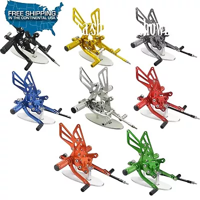 CNC Rearsets Footpegs Rearset For Suzuki Gsxr 600/750 00-05 GSXR1000 01-04 • $89.98