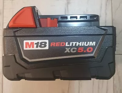 Genuine OEM Milwaukee 48-11-1850 M18 REDLITHIUM XC5.0 Battery Pack 18 Volt - NEW • $60.97