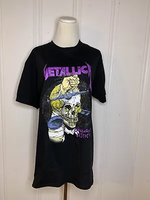 NEW Metallica Oversized T Shirt Womens Sz  L/XL Graphic T Band Shirt 100% Cotton • $15.99