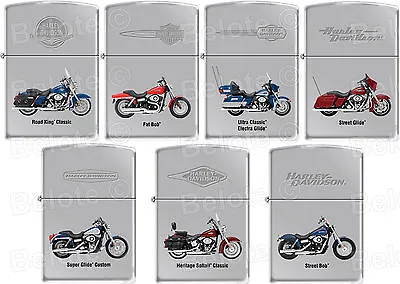 Zippo Harley Davidson HD 7 Motorcycle Lighter Set High Polish Chrome RARE *NEW* • $197.42