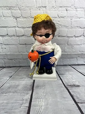 Vtg Halloween Motionette Animated Illuminated Pyrite Doll Santa's Best • $49.95