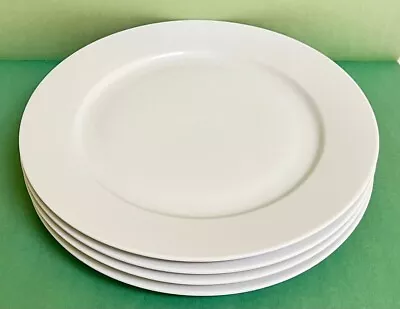 IKEA 365+ ALL-WHITE Dinnerware Pattern 10 5/8  DINNER PLATES ~ Set Of 4  • $29.99