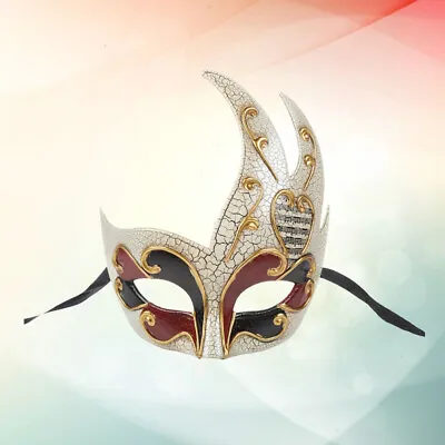  Mardi Gras Mask Half Face Phantom Men Masks Interesting Male • £11.76