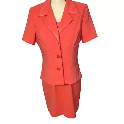 Vintage 90s DBY LTD Suit Dress Pink Dress And Jacket Separates Size 12 • $29.95