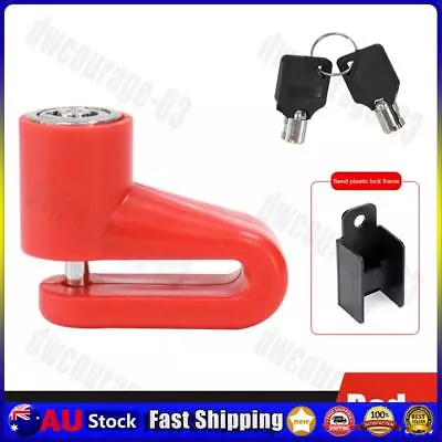 Electric Scooter Disc Brake Lock Anti Theft With Lock Frame For M365 (Red) • $8.84