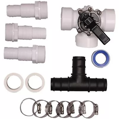 Pool Solar Heater Bypass Kit Above Ground Swimming Pools Parts Clamps Set • $20.95