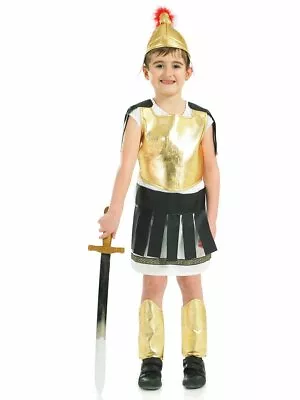 £7.99 • Buy Childs Roman Costume Roman Warrior Empire School Curriculum Fancy Dress Book Day