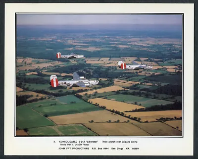 Consolidated B-24 Liberator 458th BG Eighth Air Force ETO WWII USAAF Photo Print • $15