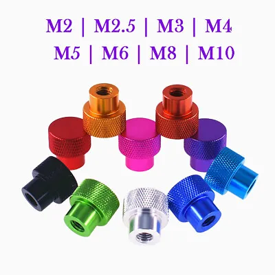 M2 M2.5 M3 To M10 Aluminium High Knurled Thumb Nuts Hand Grip Knobs Blind Hole • $2.55